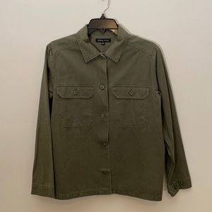 NWT Kendall & Kylie Army Green Shirt